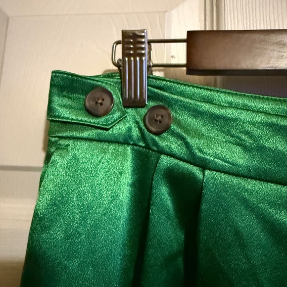 a new day Emerald Satin Wide-Leg Cargo Pants - Picture 9 of 12
